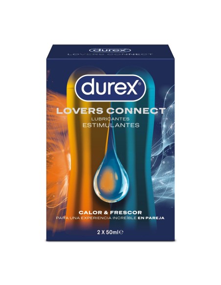 DUREX Lovers Connect Lubricantes Estimulantes Calor y Frescor 2 x 50 ml