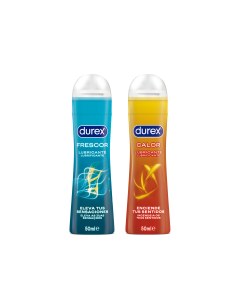 DUREX Lovers Connect Lubricantes Estimulantes Calor y Frescor 2 x 50 ml 2