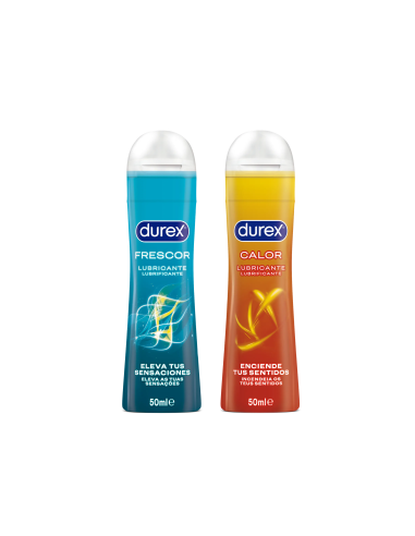 DUREX Lovers Connect Lubricantes Estimulantes Calor y Frescor 2 x 50 ml