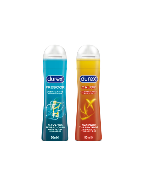 DUREX Lovers Connect Lubricantes Estimulantes Calor y Frescor 2 x 50 ml