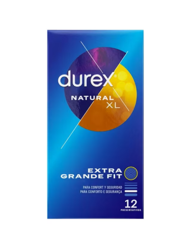 DUREX NATURAL XL Preservativos 12 unidades