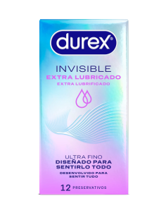 DUREX INVISIBLE Extra Lubricado Preservativos 12 unidades