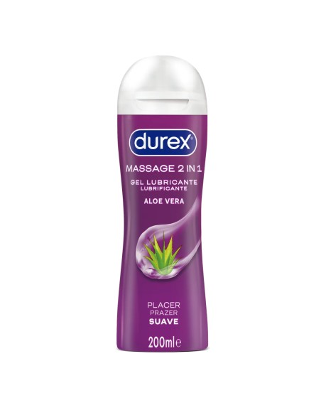 DUREX MASSAGE Gel Lubricante Suave Aloe Vera 200 ml