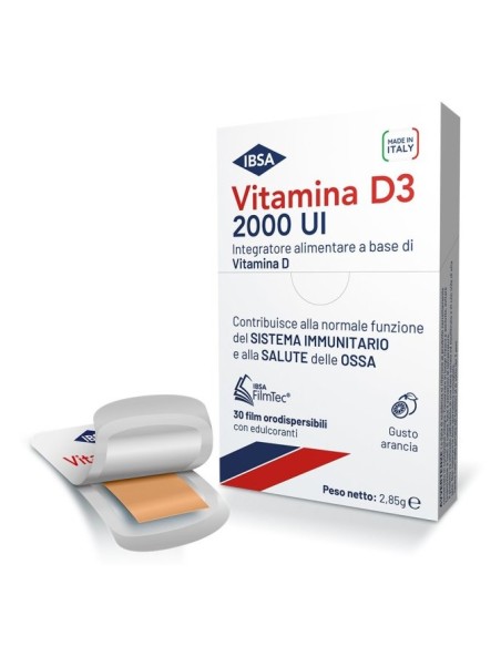 IBSA Vitamina D3 2000 UI Láminas Bucodispersables - 30 unidades