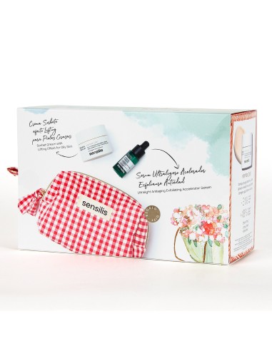 SENSILIS Pack Neceser Peptide [AR] Lifting & Soothing Cream + Prep 4+ [DROPS] Antiaging Exfoliating Serum