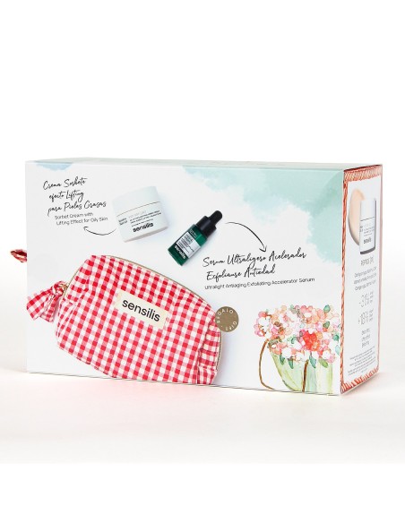SENSILIS Pack Neceser Peptide [AR] Lifting & Soothing Cream + Prep 4+ [DROPS] Antiaging Exfoliating Serum