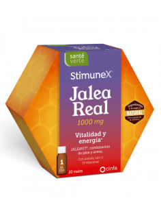 SANTÉ VERTE StimuneX Jalea Real Energía y Vitalidad 20 viales bebibles 10 ml