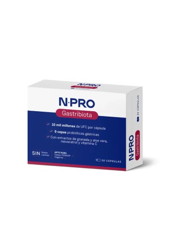 NPRO Gastribiota 30 cápsulas
