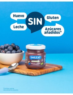 SMILEAT Tarrito Manzana y Plátano y Arándano130 g ECO 2