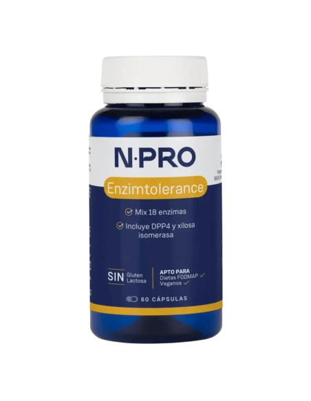 NPRO Enzimtolerance 60 cápsulas
