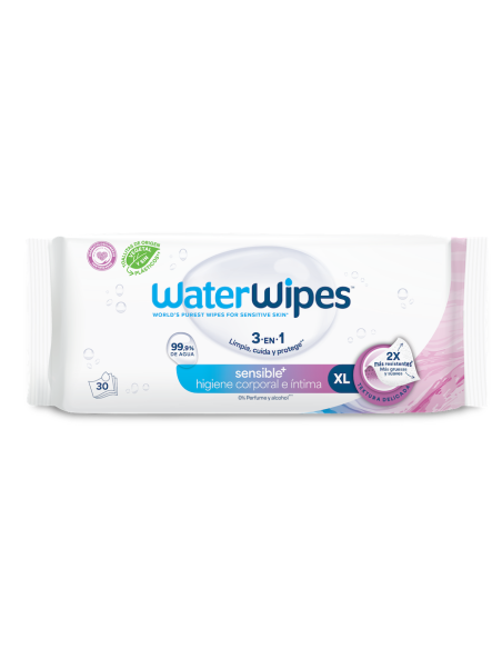WATER WIPES Toallitas Corporales XL Piel Sensible 30 unidades