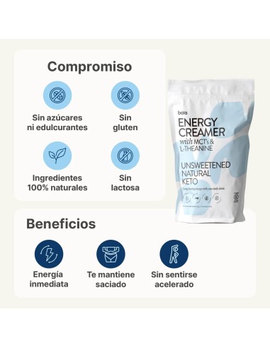 BAÏA Energy Creamer Sabor Neutro 150 g