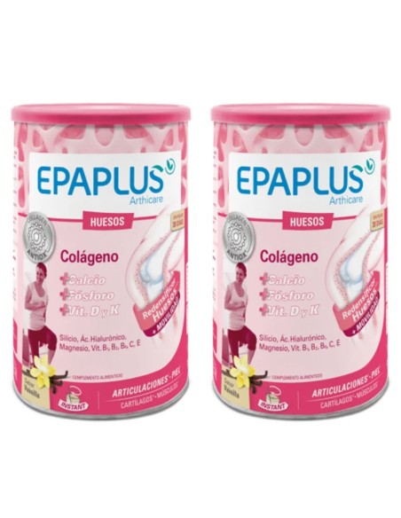 EPAPLUS ARTHICARE Huesos + Colágeno Silicio Sabor Vainilla 334g + 334g