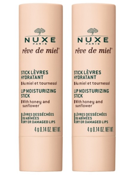 Nuxe reve de miel stick levres pack 2u