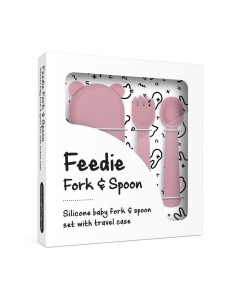 WE MIGHT BE TINY Feedie Tenedor y Cuchara Dusty Rose 2