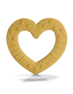 BIBS Baby Bitie mordedor corazón mustard