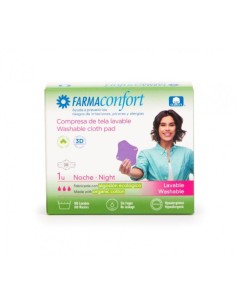 FARMACONFORT Compresa de Noche con Alas de Tela Lavable