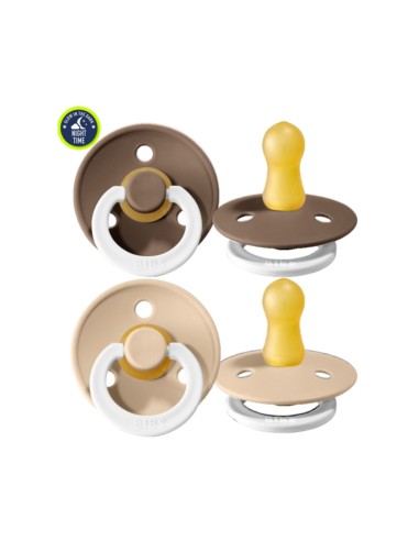 Hevea chupete goma natural 0-3 m color anaranjado y anatómico