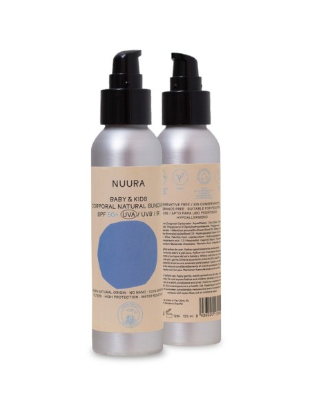 NUURA Protección Solar Pediátrica Corporal SPF50 Mineral 125 ml