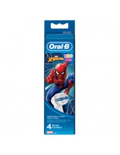 ORAL-B Extra Soft cabezales de recambio para cepillo eléctrico Spiderman 4 unidades