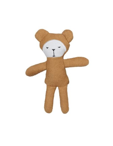 FABELAB osito mostaza de bolsillo de algodón orgánico