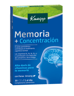 KNEIPP Memoria y Concentración 30 cápsulas