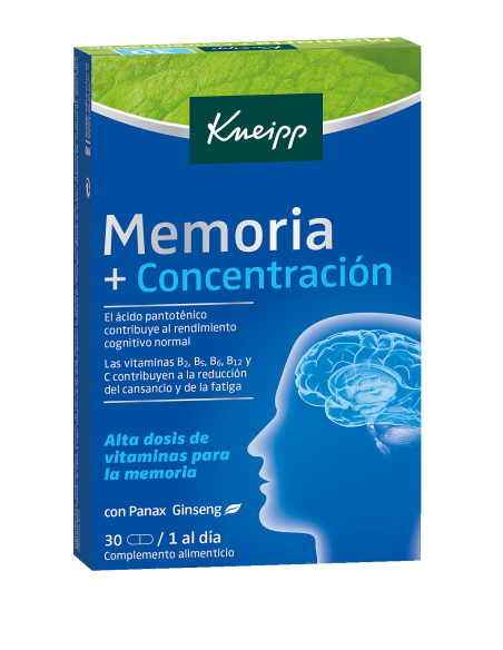 KNEIPP Memoria y Concentración 30 cápsulas