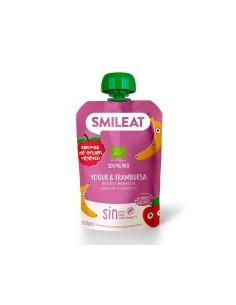SMILEAT Pouch Yogur y Frambuesa 100 g ECO