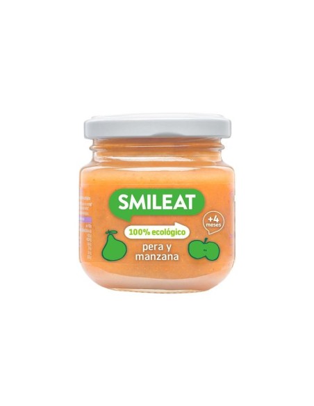 SMILEAT Tarrito Pera y Manzana 130 g ECO