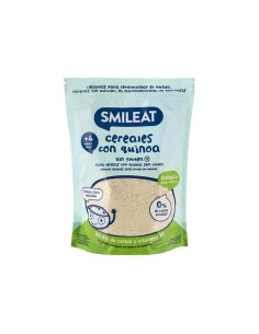 SMILEAT Papilla de Cereales Sin Gluten con Quinoa 200 g ECO