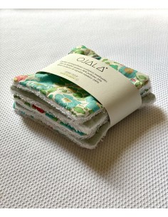 OJALA Liberty Toallitas desmaquillantes ecológicas reutilizables flores mod. 3 2