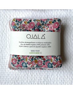 OJALA Liberty Toallitas desmaquillantes ecológicas reutilizables flores mod. 4