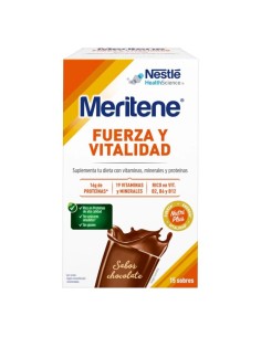 MERITENE Fuerza y Vitalidad batido Chocolate 450g 15 sobres x 30g