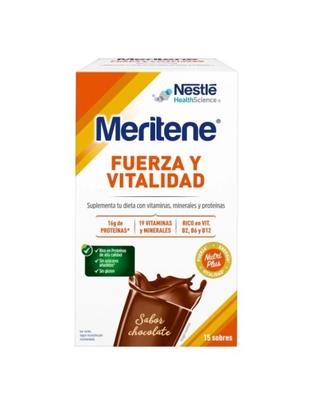 MERITENE Fuerza y Vitalidad Batido Chocolate 15 sobres