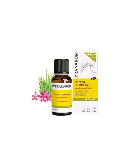 PRANARÔM AROMAPIC Sinergia Citronella + BIO 20ml + 10 ml de REGALO