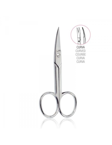 BETER Tijera Manicura Uñas Curva Cromada