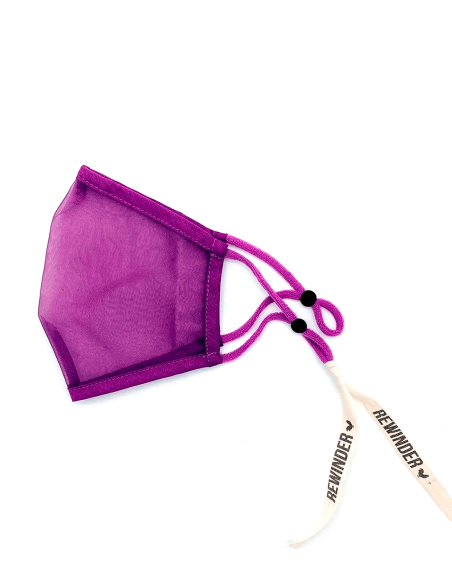 REWINDER LIGHT ANATOMIC Mascarilla higiénica transparente violeta