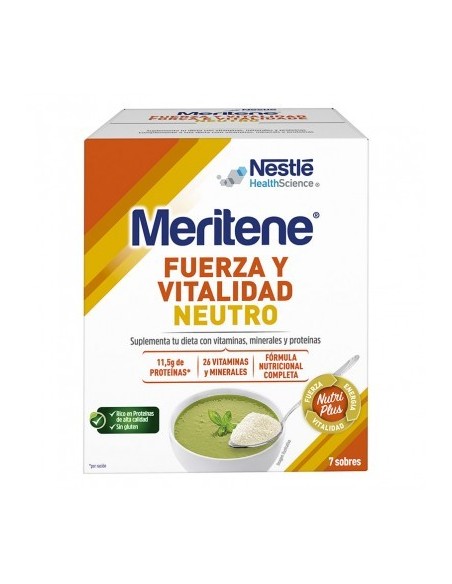 MERITENE Fuerza y Vitalidad Neutro 350g 7 sobres x 50g