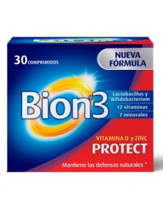 BION3 Protect vitamina D y Zinc 30 comprimidos