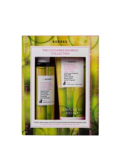KORRES Pepino y bambú pack Gel ducha  250 ml + Leche corporal 200 ml