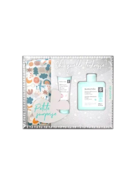 SUAVINEX OH! QUELLE TENDRESSE! Cofre regalo crema, loción y muselina.