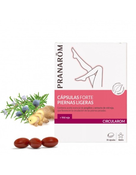 PRANARÔM Circularom piernas ligeras 30 cápsulas forte