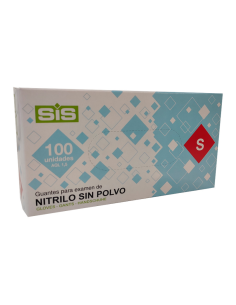 Guantes de Nitrilo Azul Sin Polvo 100 unidades