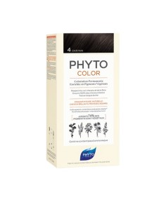 PHYTO COLOR Coloración Permanente 4 Castaño