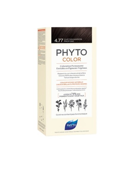 PHYTO COLOR Coloración Permanente 4.77 Castaño Marrón Intenso