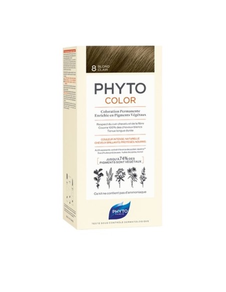 PHYTO COLOR Coloración Permanente 8 Rubio Claro