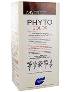 PHYTO COLOR Coloración Permanente 7.43 Rubio Cobre Dorado