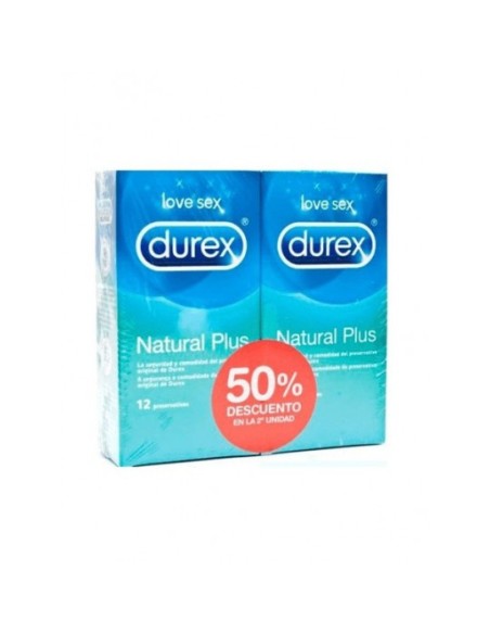 DUREX PACK NATURAL PLUS 12 + 12 Preservativos