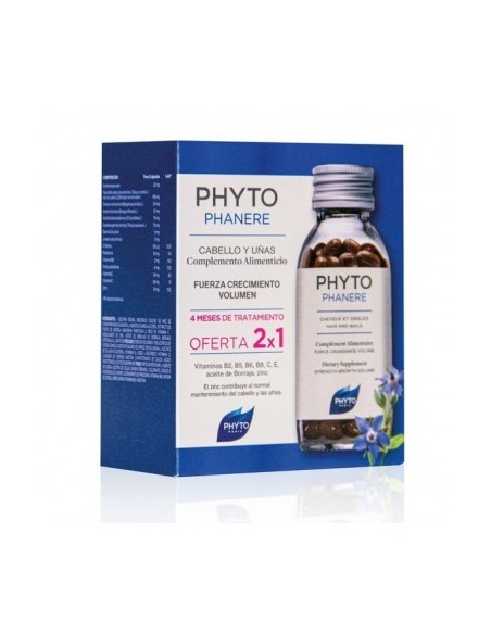 PHYTO PHANERE Cápsulas 120 + 120 - DUPLO