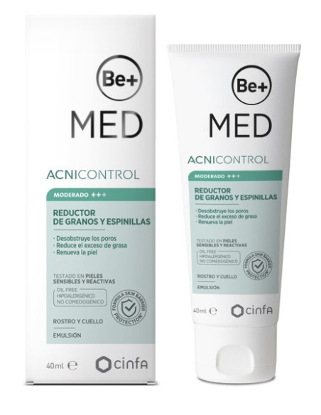 BE+ ACNICONTROL Moderado++ Reductor de granos y espinillas 40 ml